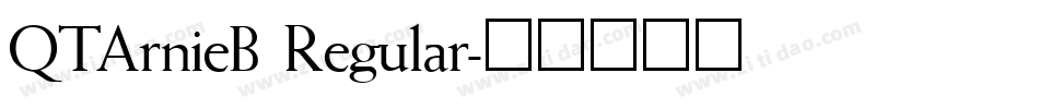 QTArnieB Regular字体转换